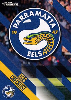 2021 NRL Traders #091 Parramatta Eels Checklist Front